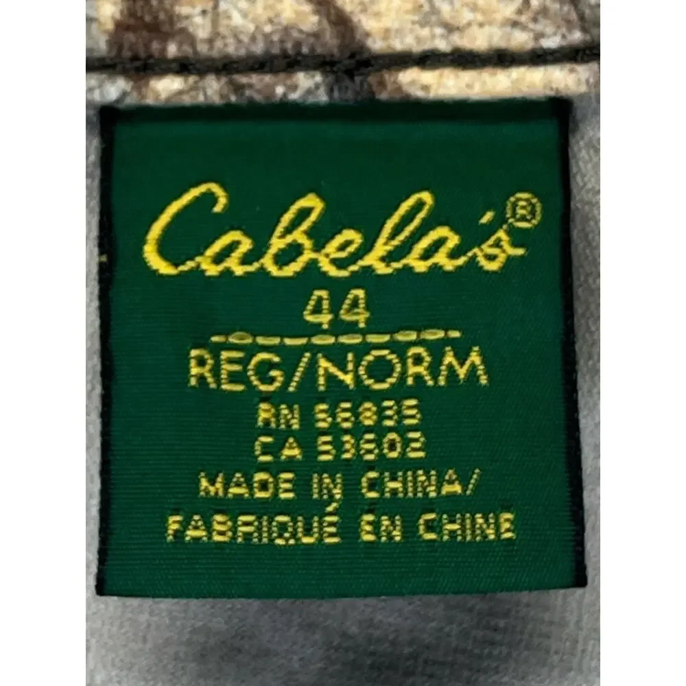 Cabela’s Mens Size 44 Pants Heavy Duty Hunting Cargo Woodland Camo Seclusion3D